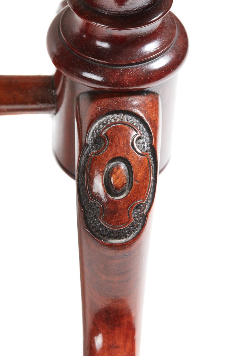 Fine Antique Victorian Burr Walnut Kidney Shaped Writing Desk - Image 7